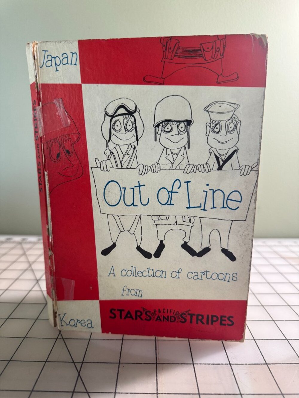 Vintage 1952 Stars & Stripes Hardcover Cartoon Book Korean War GI Humor